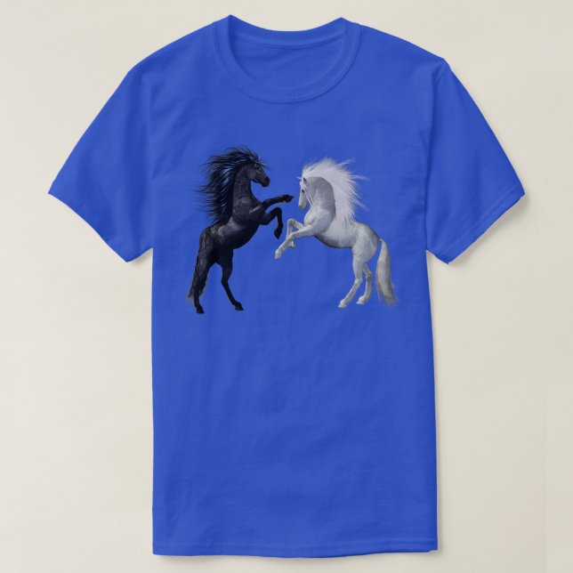 Camiseta Stallions de caballos salvajes (Diseño del anverso)