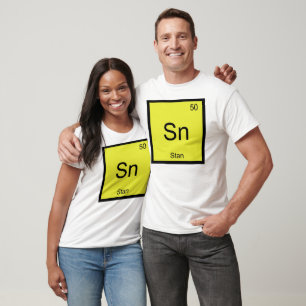 Camiseta Stan Nombre Química Elemento Tabla Periódica