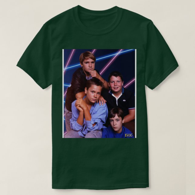 Camiseta Stand By Me 80s Laser School Picture (Diseño del anverso)