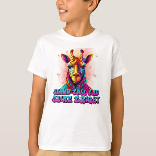 Camiseta Stand Tall and Shine Bright cool giraffe