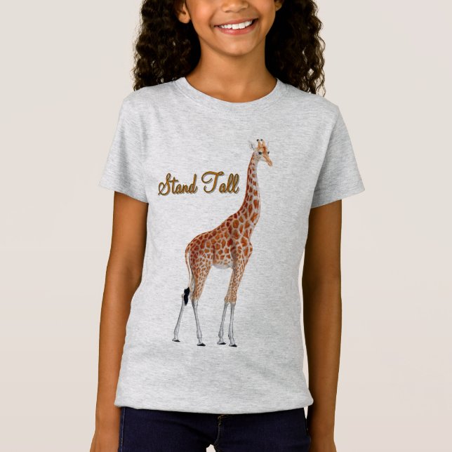 Camiseta Stand Tall Giraffe (Anverso)