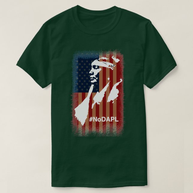 Camiseta Stand with Standing Rock NODAPL (Diseño del anverso)