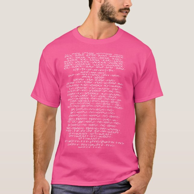 Camiseta Standard Model Lagrangian Higgs Boson Formula Phys (Anverso)