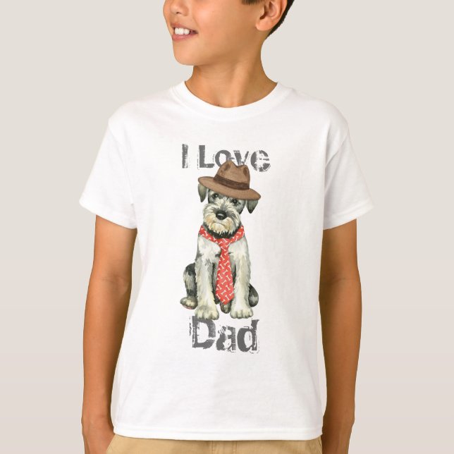 Camiseta Standard Schnauzer Dad (Anverso)