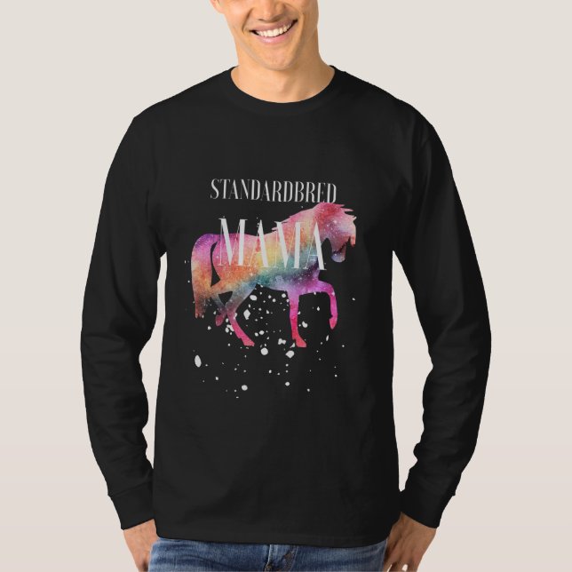 Camiseta Standardbred Horse Mama Galaxy Horse Girl Equestri (Anverso)