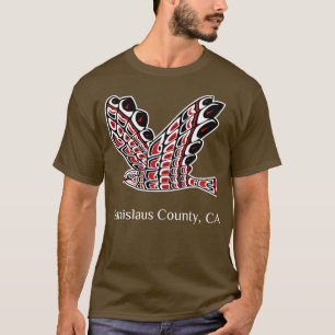 Camiseta Stanislaus County Redailed Hawk Native American Bi