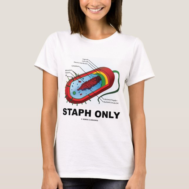 Camiseta Staph solamente (humor de la medicina de la salud (Anverso)