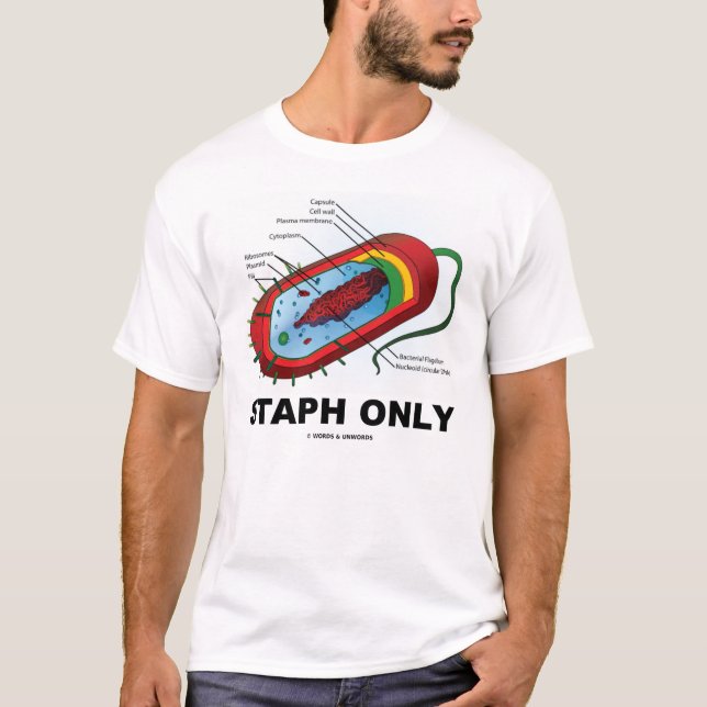 Camiseta Staph solamente (humor del Prokaryote de la (Anverso)
