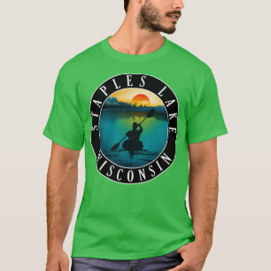 Camiseta Staples Lake Wisconsin Kayaking