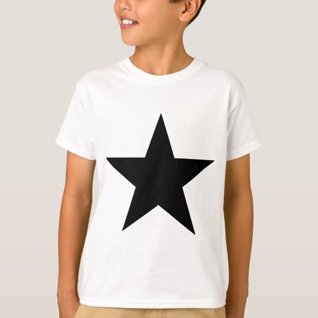 Camiseta Star Black The MUSEUM Zazzle Gifts (Anverso)