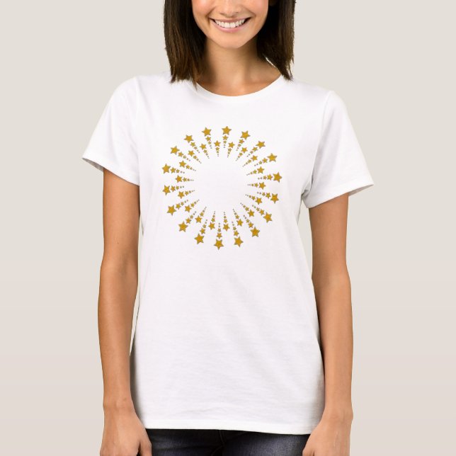 Camiseta Star Circle oro I + tu trasero. e ideas (Anverso)