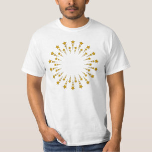 Camiseta Star Circle oro I + tu trasero. e ideas