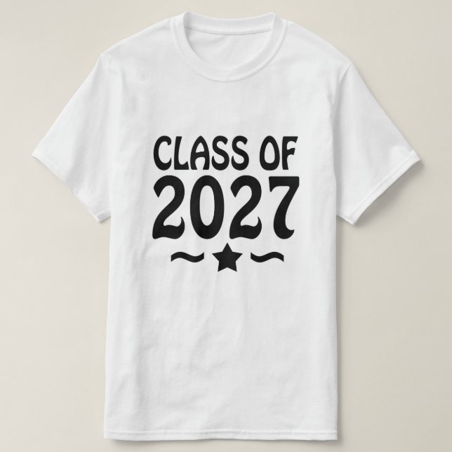 Camiseta Star Class of 2027 Graduation (Diseño del anverso)