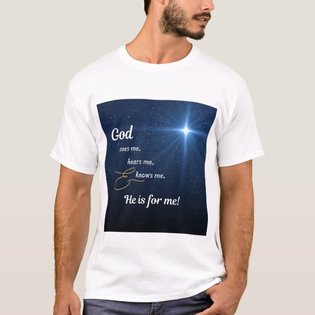 Camiseta Star - Dios me ve (Anverso)