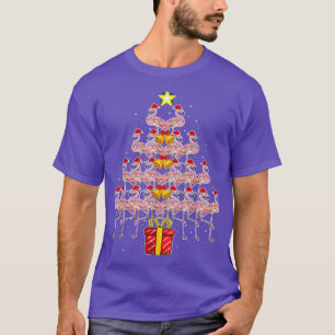 Camiseta Star Flamingo Árbol de Navidad Fundido Sombrero Sa