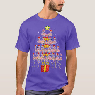 Camiseta Star Flamingo Árbol de Navidad Fundido Sombrero Sa