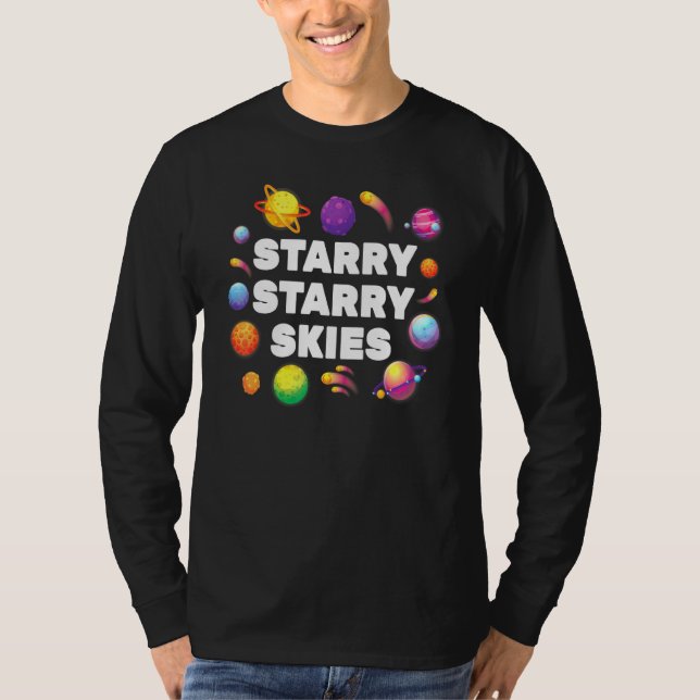 Camiseta Star Gazing - Cielos Starry Starry - Astrónomo - S (Anverso)