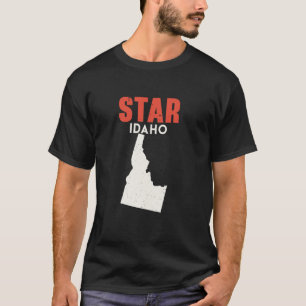Camiseta Star Idaho Estados Unidos EE.UU. Viajes Idahoan