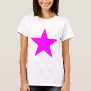 Camiseta Star Magenta Los Regalos Del MUSEO Zazzle