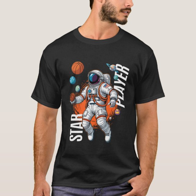 Camiseta Star Player - Vibes de baloncesto espacial (Anverso)