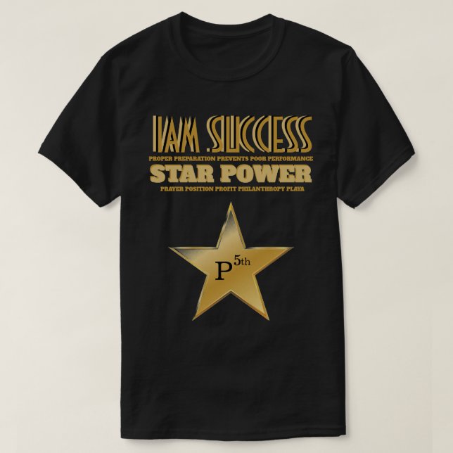 CAMISETA STAR POWER (Diseño del anverso)