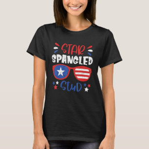 Camiseta Star Spangled Stud 4 de julio Juego de Niños