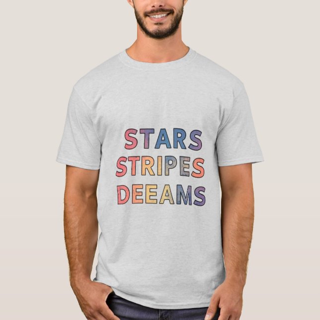 Camiseta Star Stripes Dreams T-Shirt (Anverso)