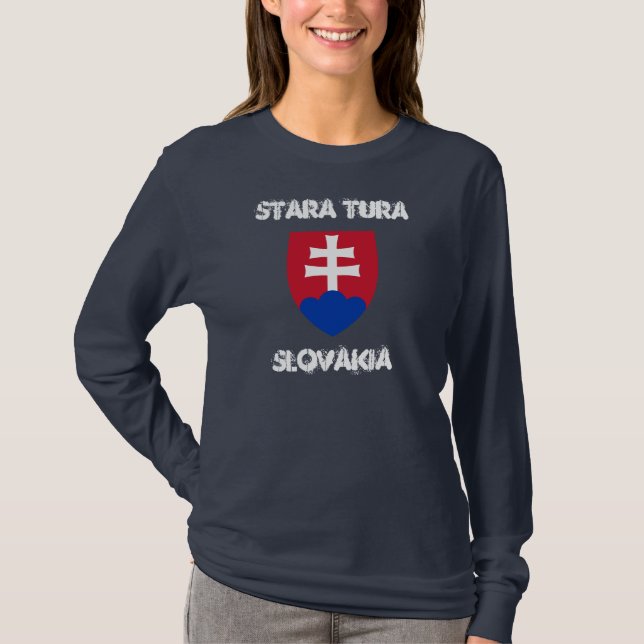 Camiseta Stara Tura, Eslovaquia con escudo de armas (Anverso)