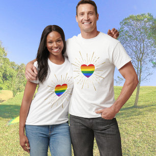 Camiseta Starburst de Rainbow Heart