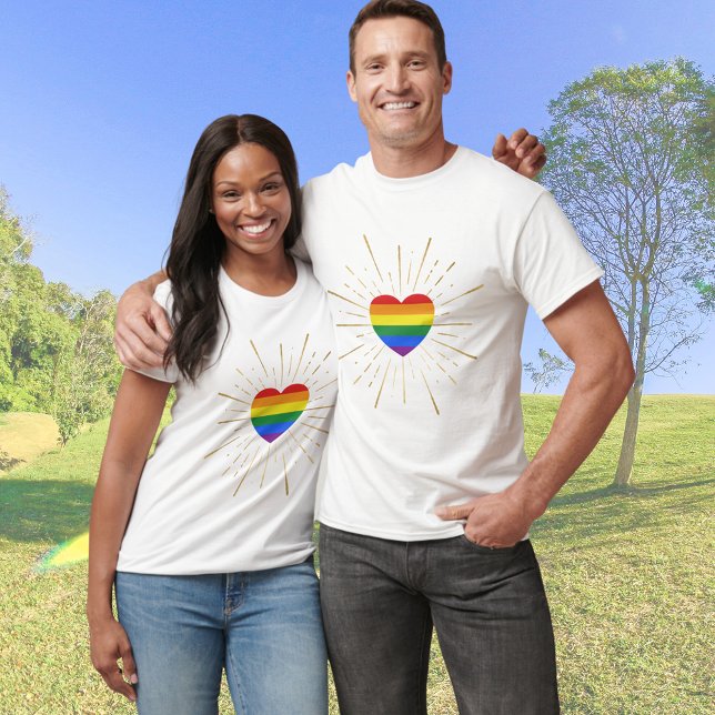 Camiseta Starburst de Rainbow Heart (Subido por el creador)