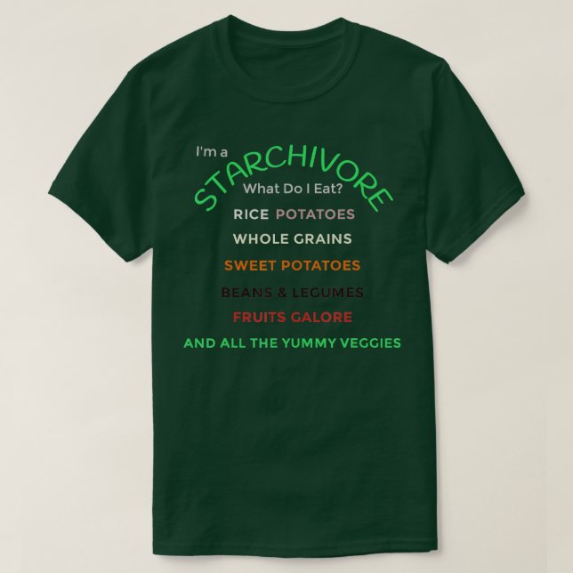 Camiseta StArchivore WholmBased Starch Diet Yummy Foo (Diseño del anverso)