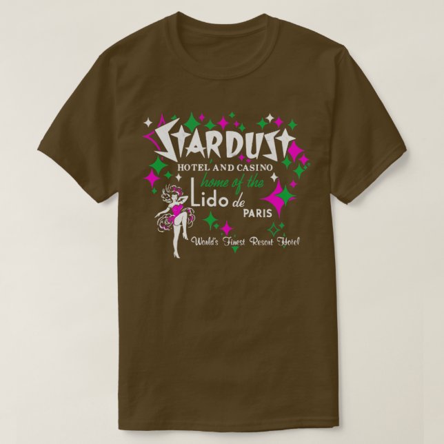 Camiseta Stardust Hotel Casino Lido De Paris1 (Diseño del anverso)