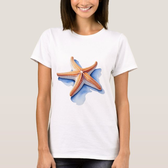 Camiseta Starfish and Blue Silhouette (Anverso)