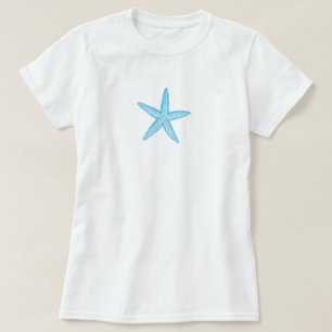 Camiseta Starfish Aqua Blue