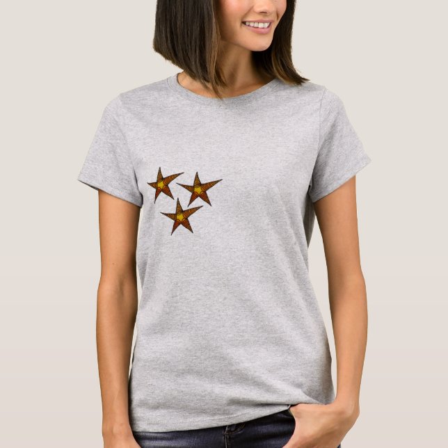 Camiseta Starfish en la playa de arena Arte de verano (Anverso)