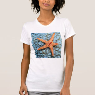 Camiseta Starfish En Un Coral Con Polillas