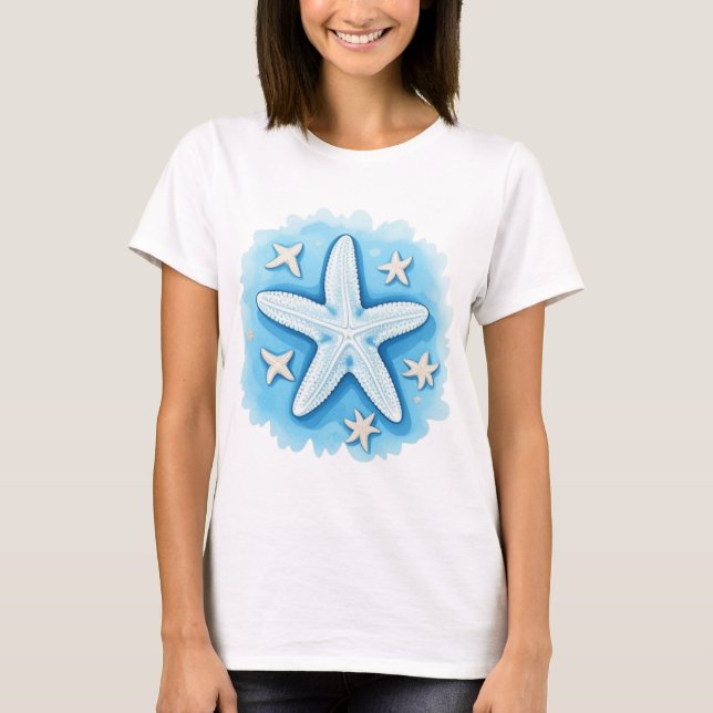 Camiseta Starfish in Blue (Anverso)