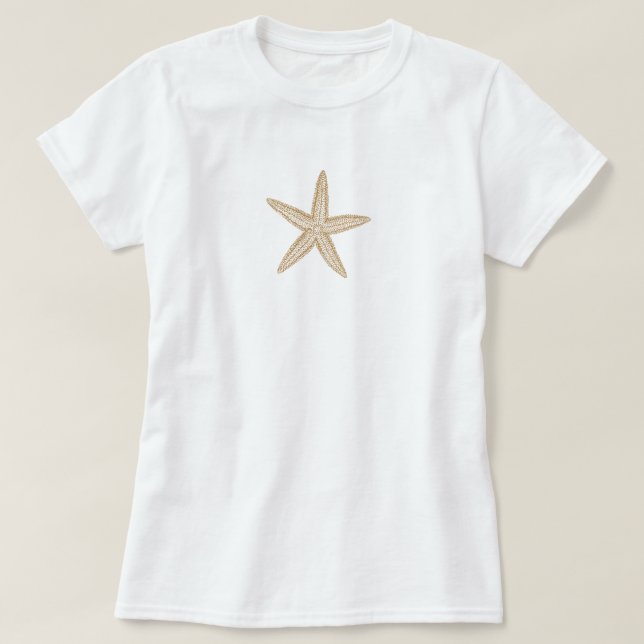 Camiseta Starfish Tan Sand (Diseño del anverso)
