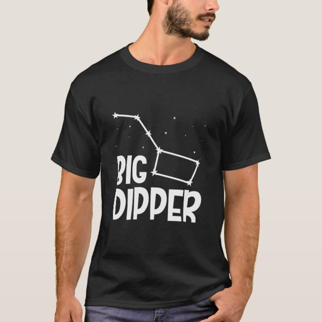 Camiseta Stargazing de espacio de constelación de gran dipp (Anverso)