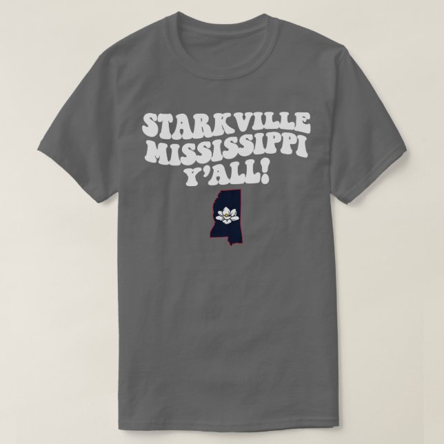 Camiseta Starkville Mississippi Bandera de MS Cute Sur Sayi (Diseño del anverso)