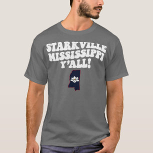 Camiseta Starkville Mississippi Bandera de MS Cute Sur Sayi