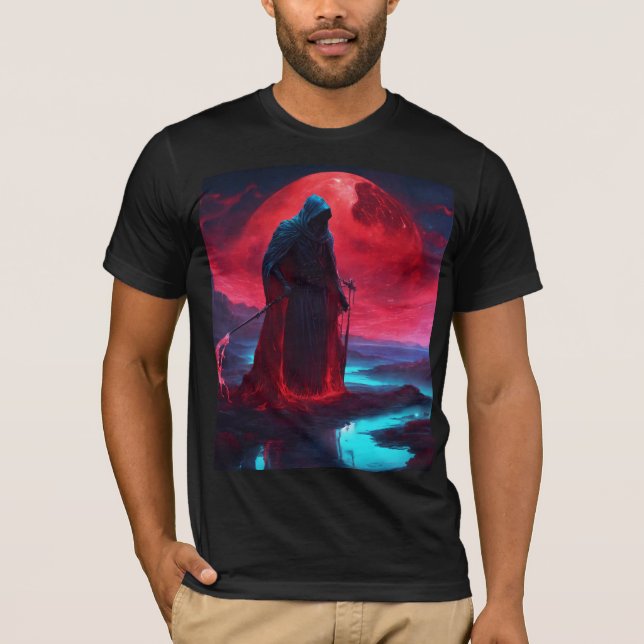 Camiseta "Starlit Illusion: Reaper gigante bioluminiscente  (Anverso)