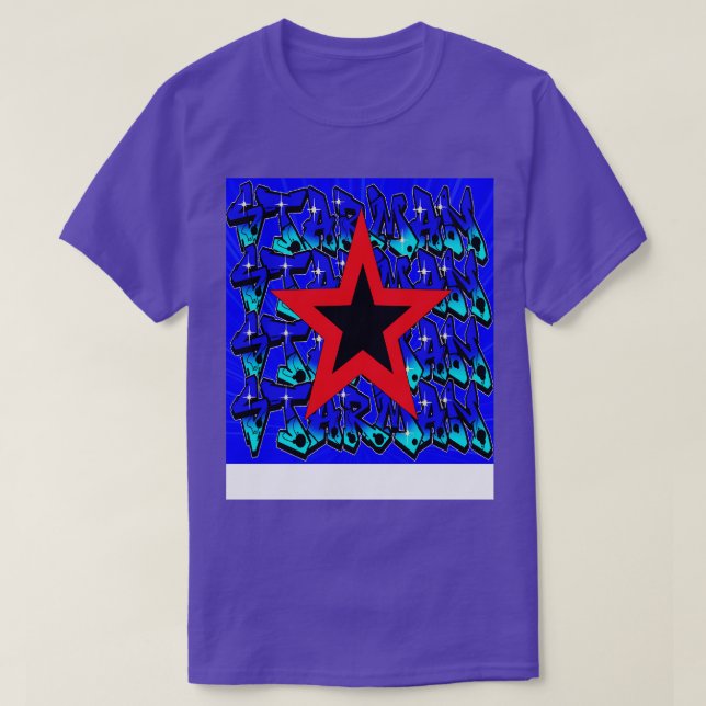 Camiseta Starman Red Dark ziggy (Diseño del anverso)