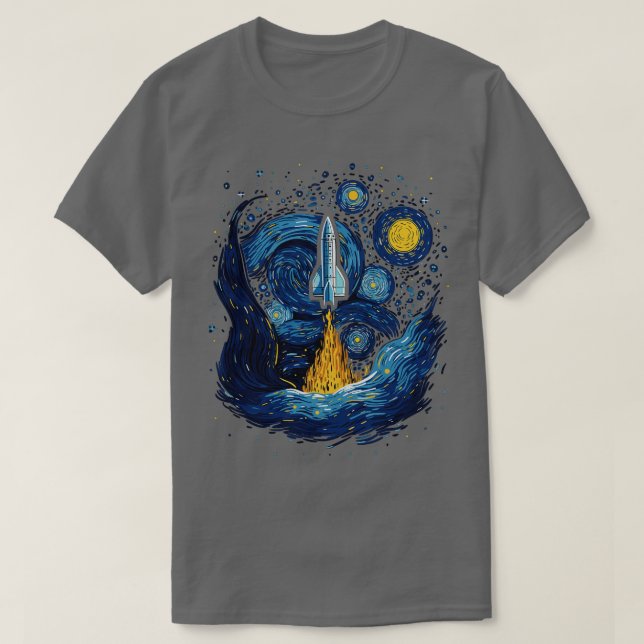 Camiseta Starnight Rocket Launch Space Gifts Science Gif (Diseño del anverso)