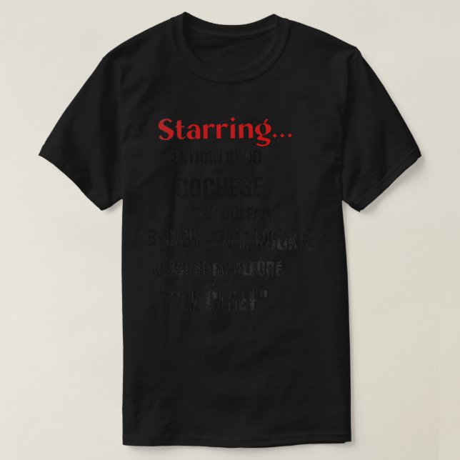 Camiseta Starring Nathan Vic y Alasondro (Diseño del anverso)