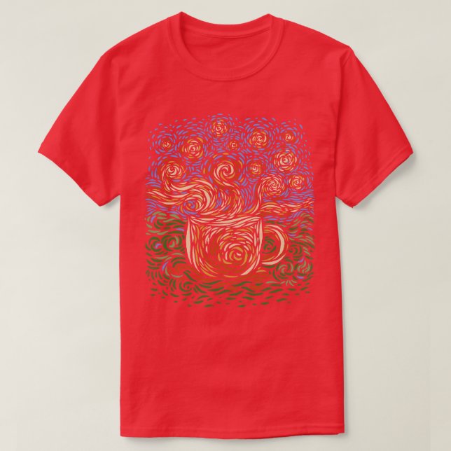 Camiseta Starry Coffee (Diseño del anverso)
