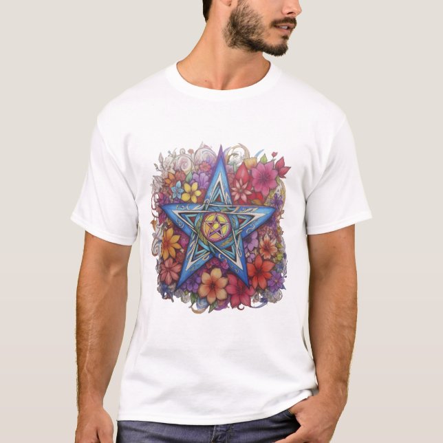 Camiseta Starry Floral Radiance (Anverso)