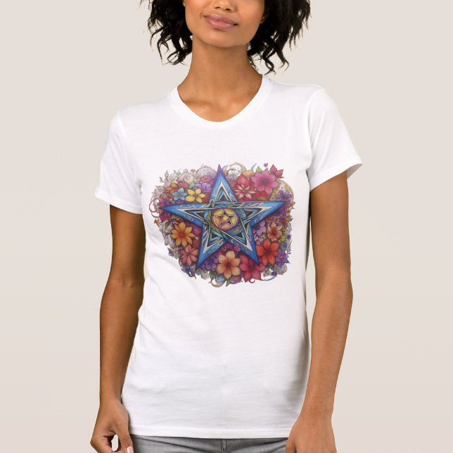Camiseta Starry Floral Radiance (Anverso)