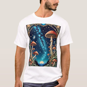 Camiseta Starry Mushroom T-Shirt Enchanted Night S
