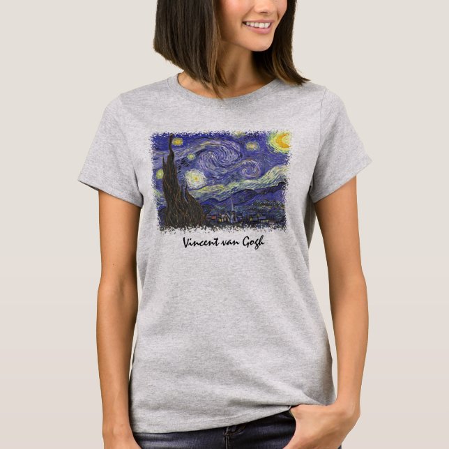Camiseta Starry Night by Vincent van Gogh (Anverso)